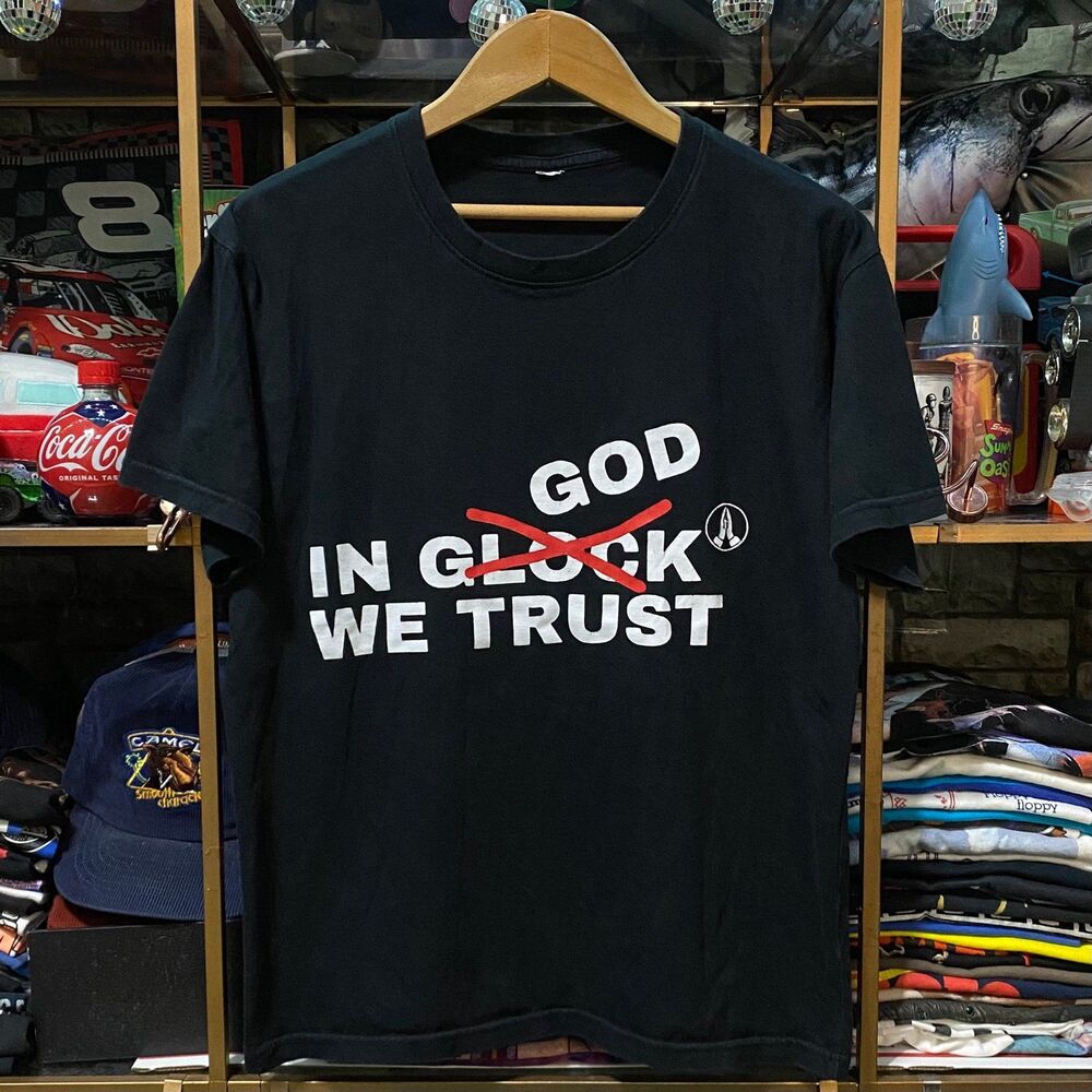 Vintage Jesus Graphic Tee Medium Black Double-Sided Isaiah 54 17 Streetwear